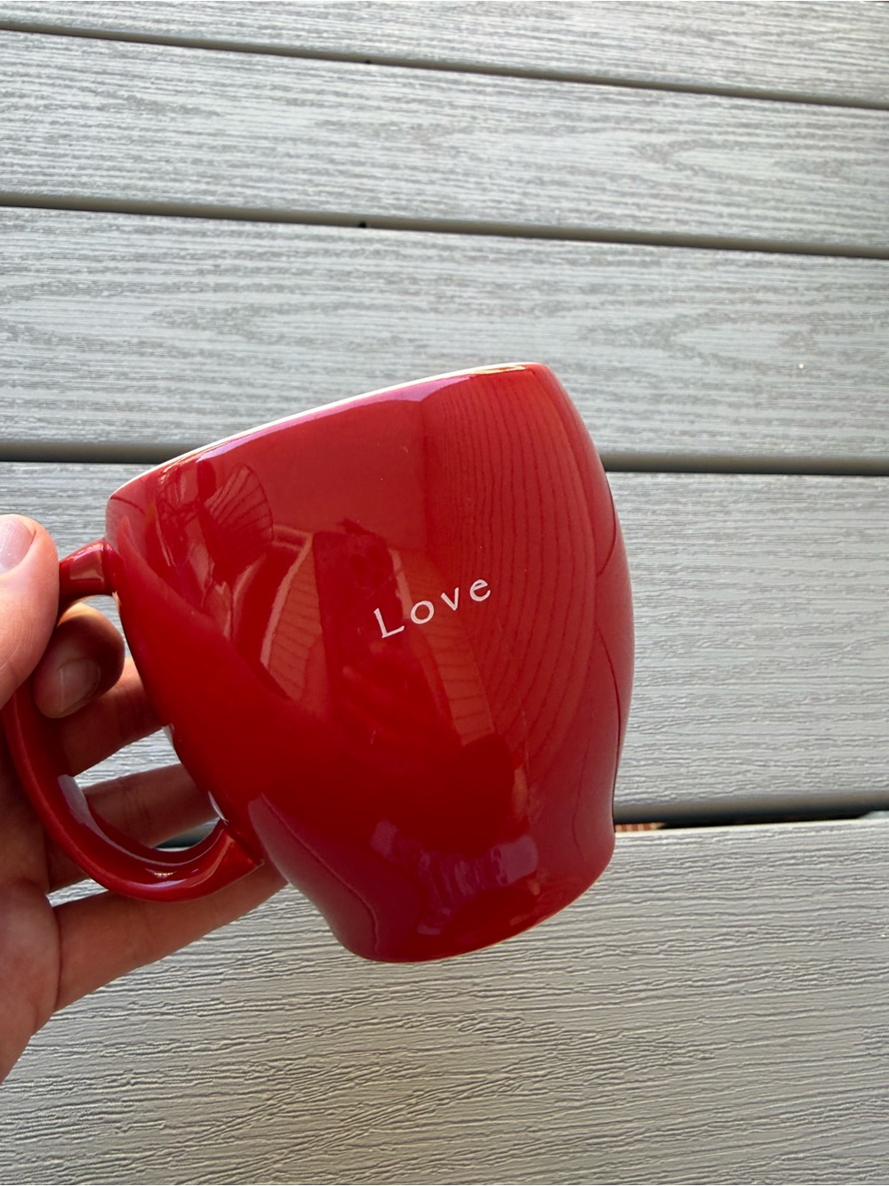 Starbucks 2004 “Love” Red Coffee Mug Valentine’s Day Collectible Cup